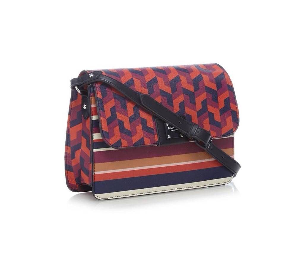 Principles by Ben de Lisi - Multi-coloured geometric print cross body bag.