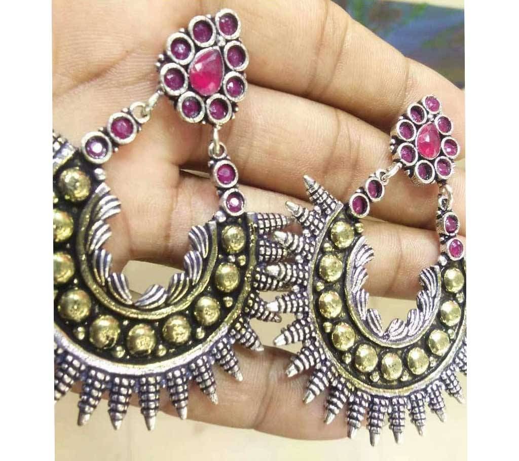 Kashmiri Premium Dual Color Earrings