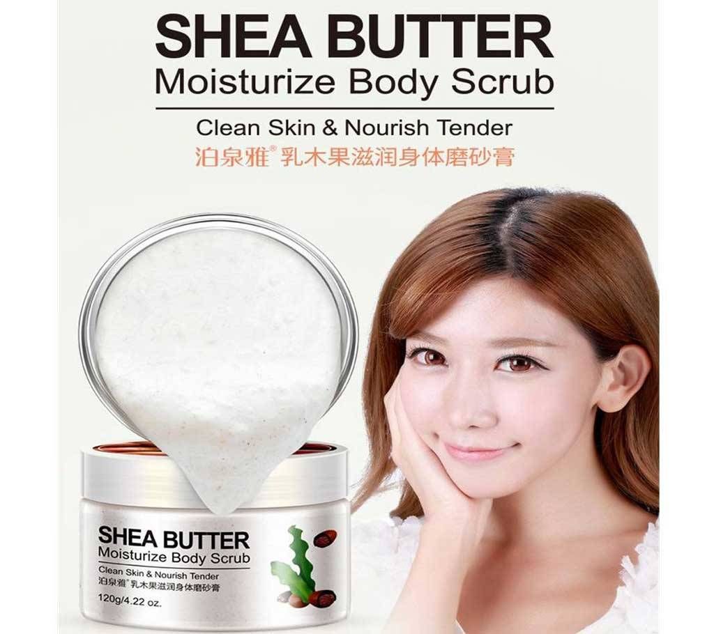 BIOAQUA Shea Butter Body Scrub, 120 gm (China)