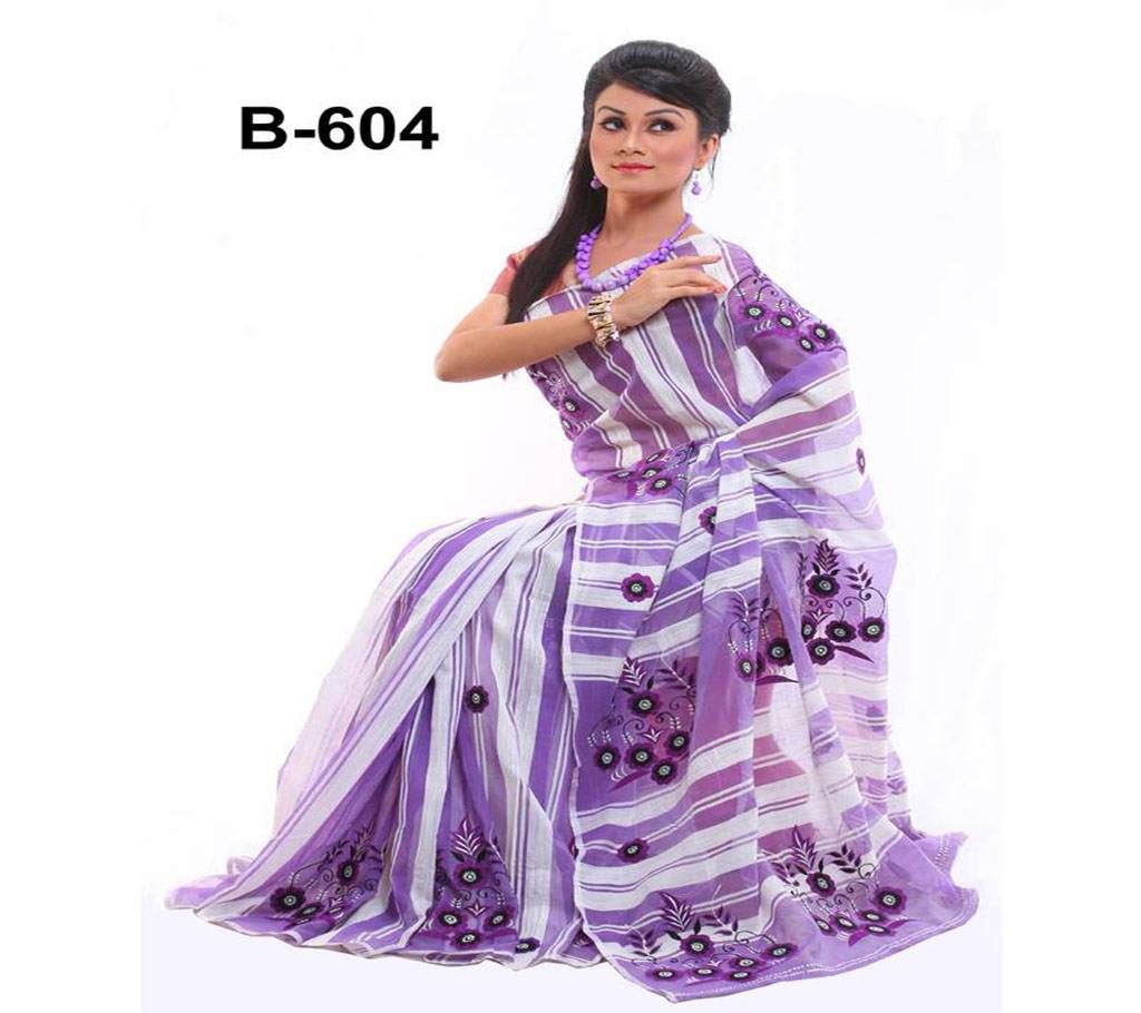 Pure Andy Silk With Hand Embroidery