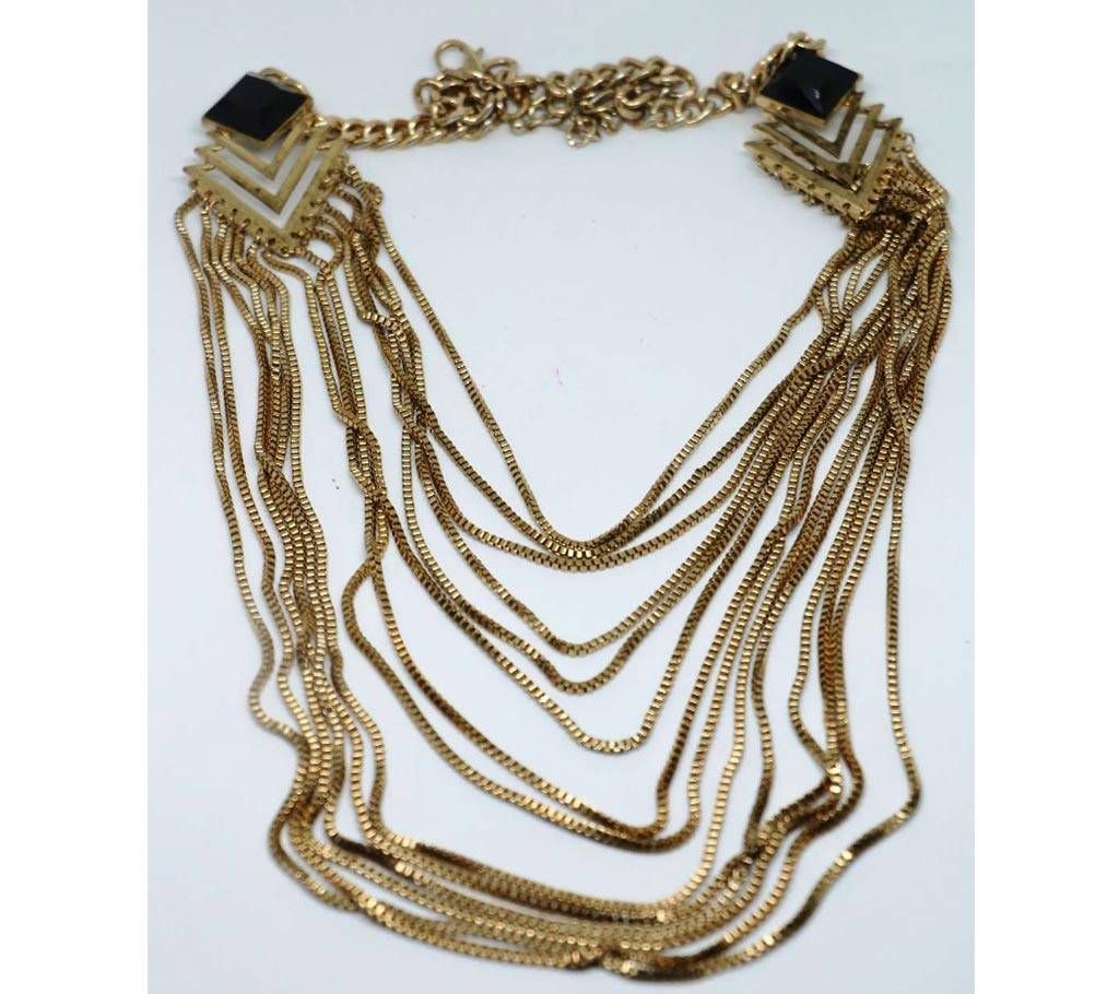 Copper base layer necklace
