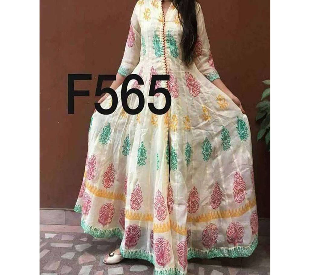 Stitched Ladies Cotton Long kurti