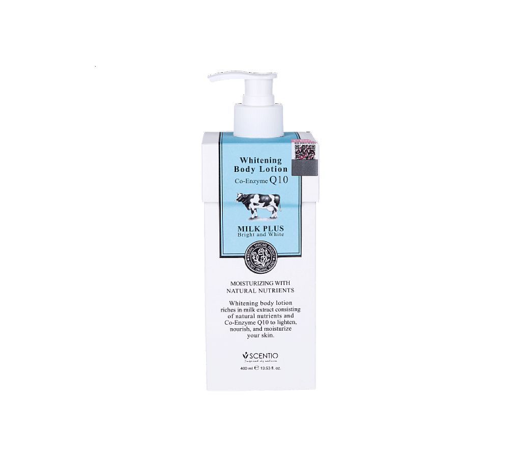 Scentio Milk Plus Whitening Body Lotion Extra : Co-enzyme Q 10