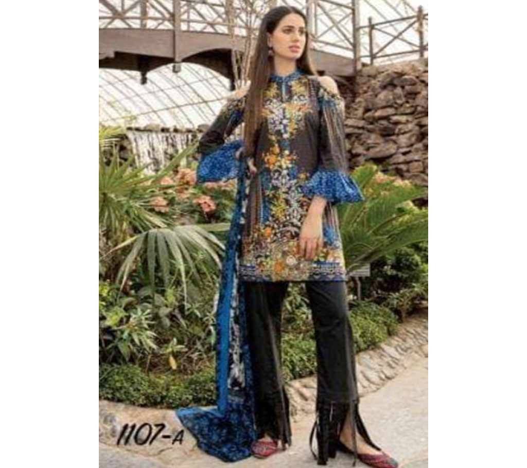 Pakistani Aira Khan Digital Printed Three Piece Copy