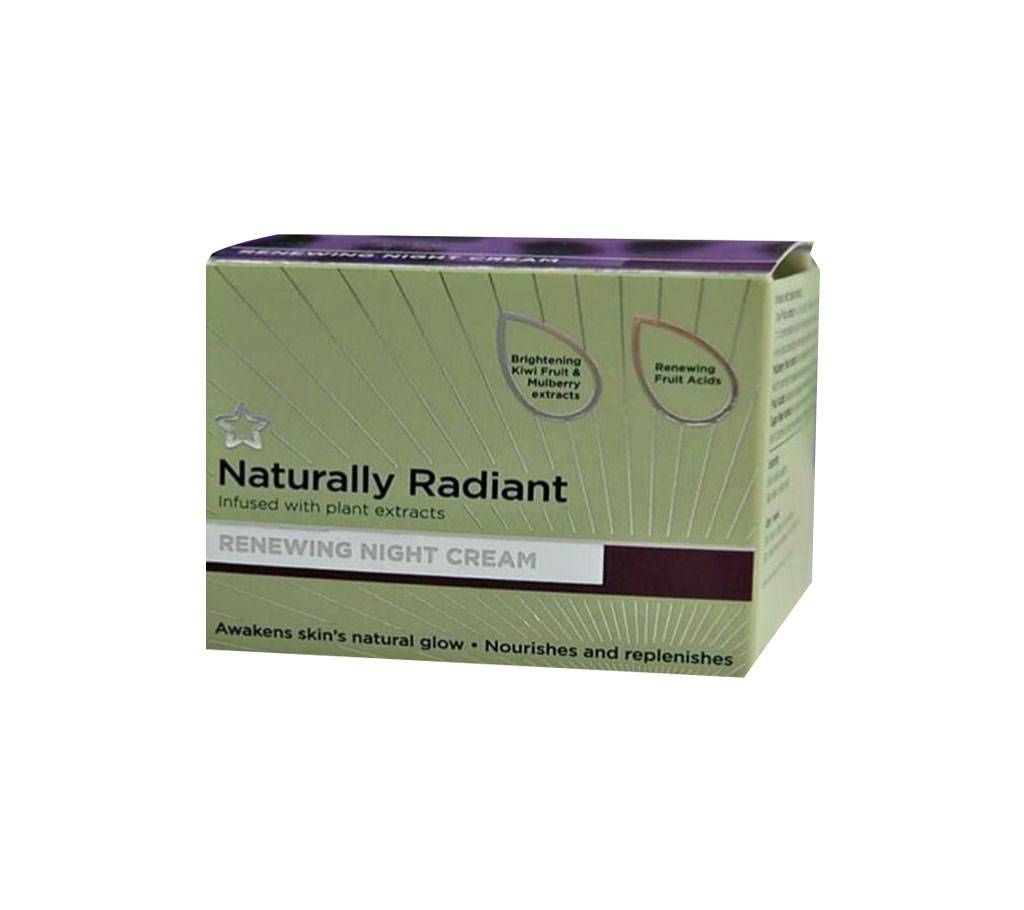 Naturally radiant brightening Night cream 75ml UK