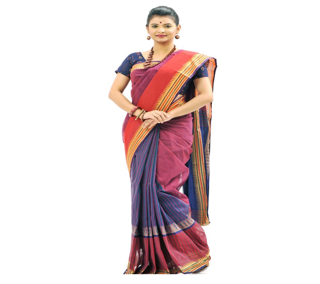 Handloom Cotton Saree with Blouse Piece