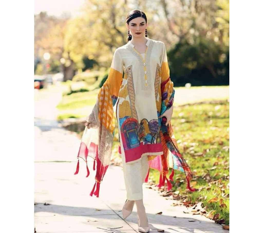 Charizma Embroidered Karandi Lawn Collection 2019 Unstitched Suit