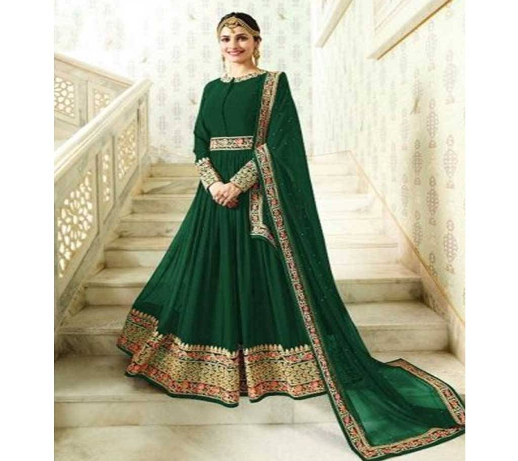 Unstitched Soft Gorjet lehenga -19