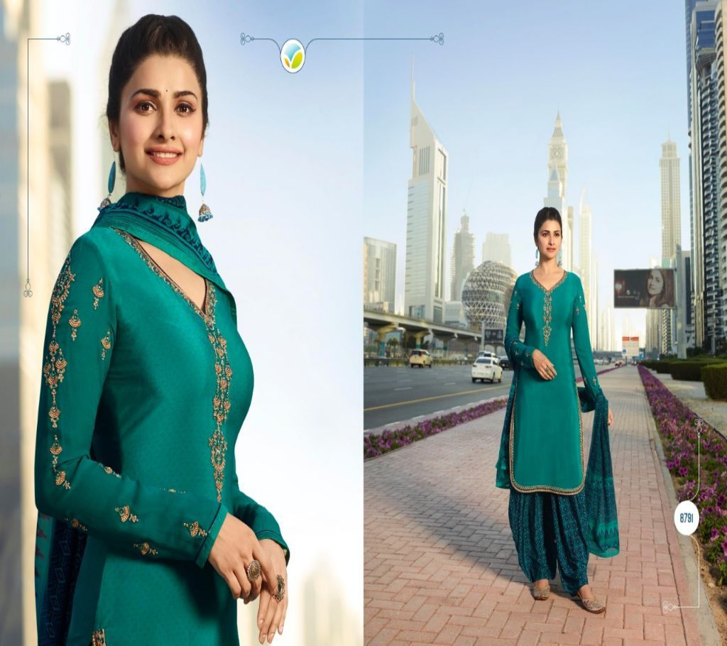 Unstitched Three Piece Vinay fashion Silkina-20 Royal Crape.