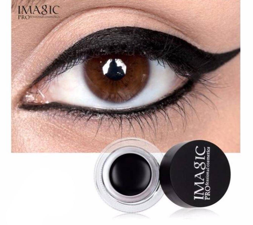 IMAGIC Blooming Black Waterproof Long-lasting Eye Liner Gel Cream with Brush 4g China
