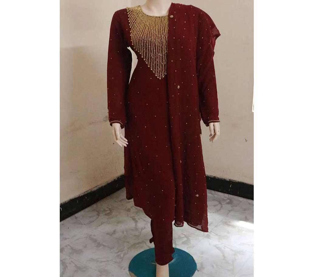 Decorative Stone Work Georgette Salwar Kameez
