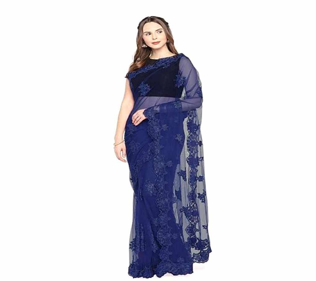 Heavy Banglori Silk Embroidery Sharee 