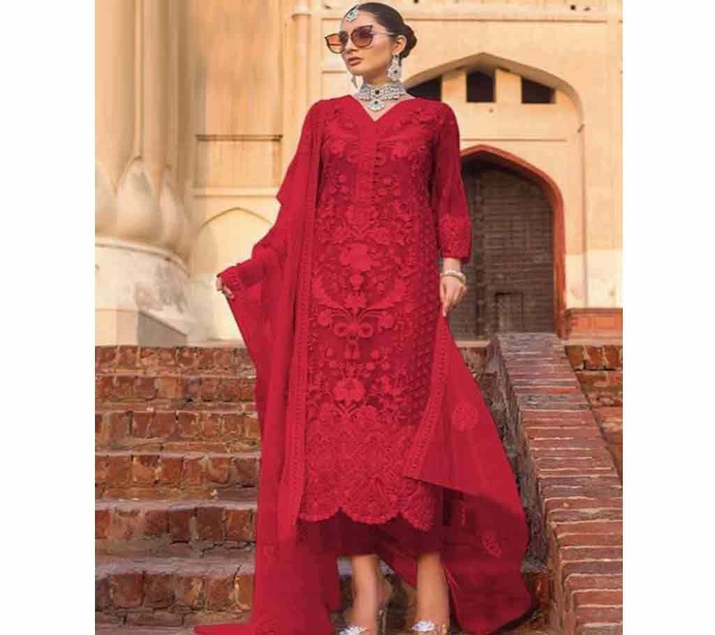 Unstitched Net Faric Salwar Kameez for women 