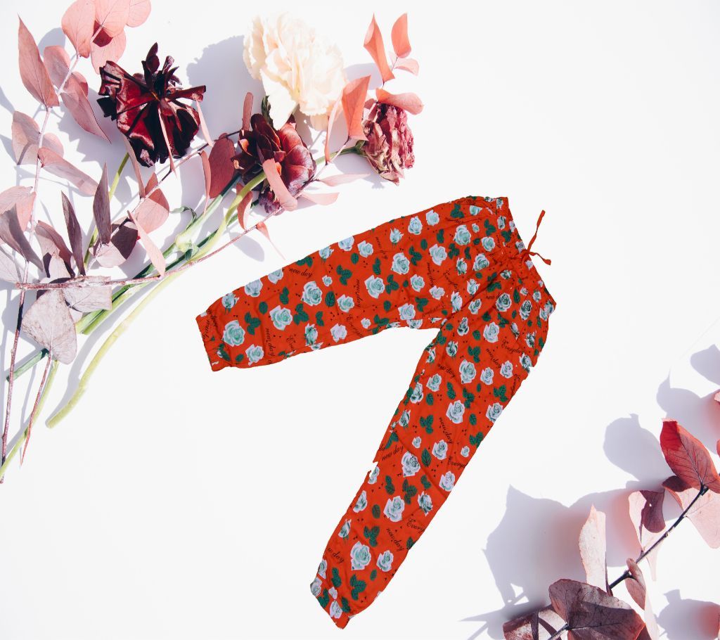 Floral Cotton Trouser For Ladies 02.