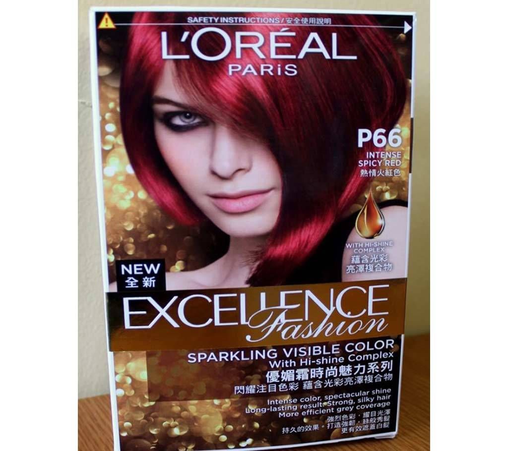  LOreal paris P66 Intense Spicy Red color - 8.22 Oz-France