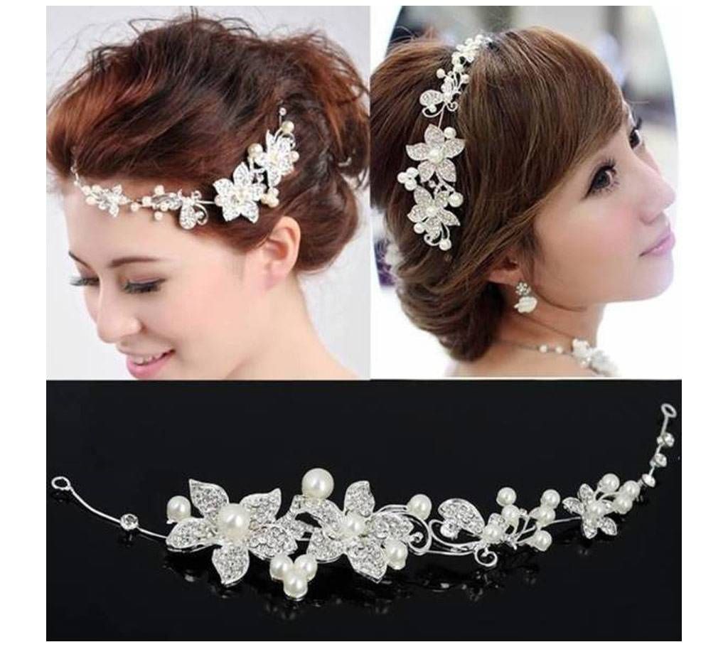 Flower Shaped Hair Band - White