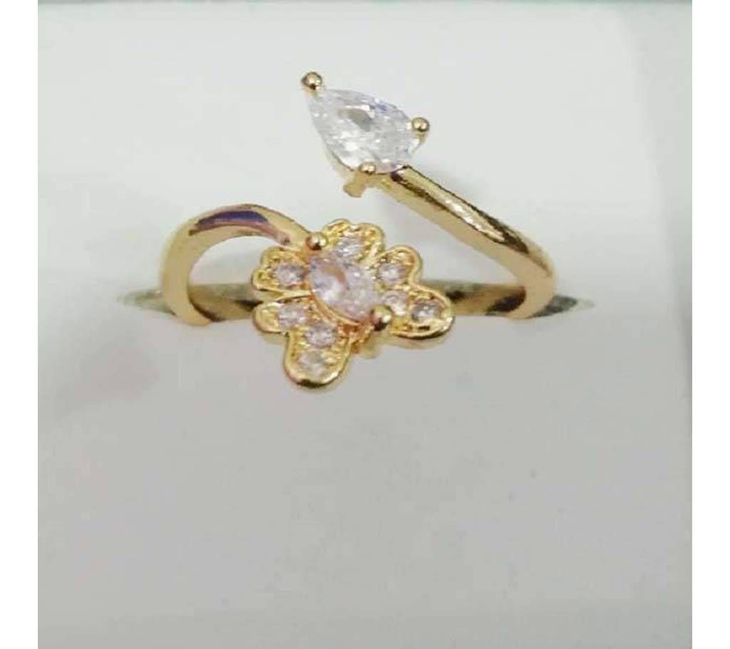 Diamond Cutting Butterfly Finger Ring