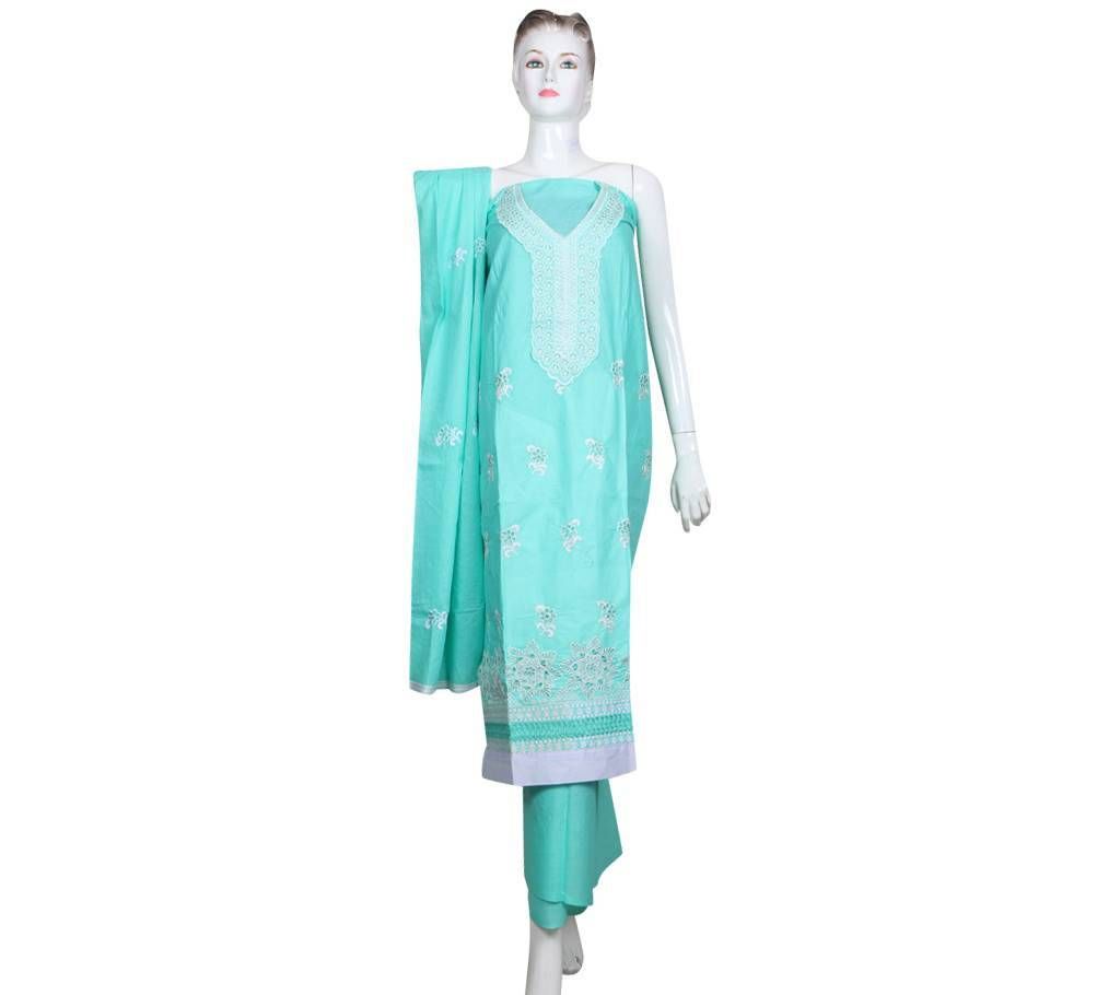 un stitched cotton three piece 