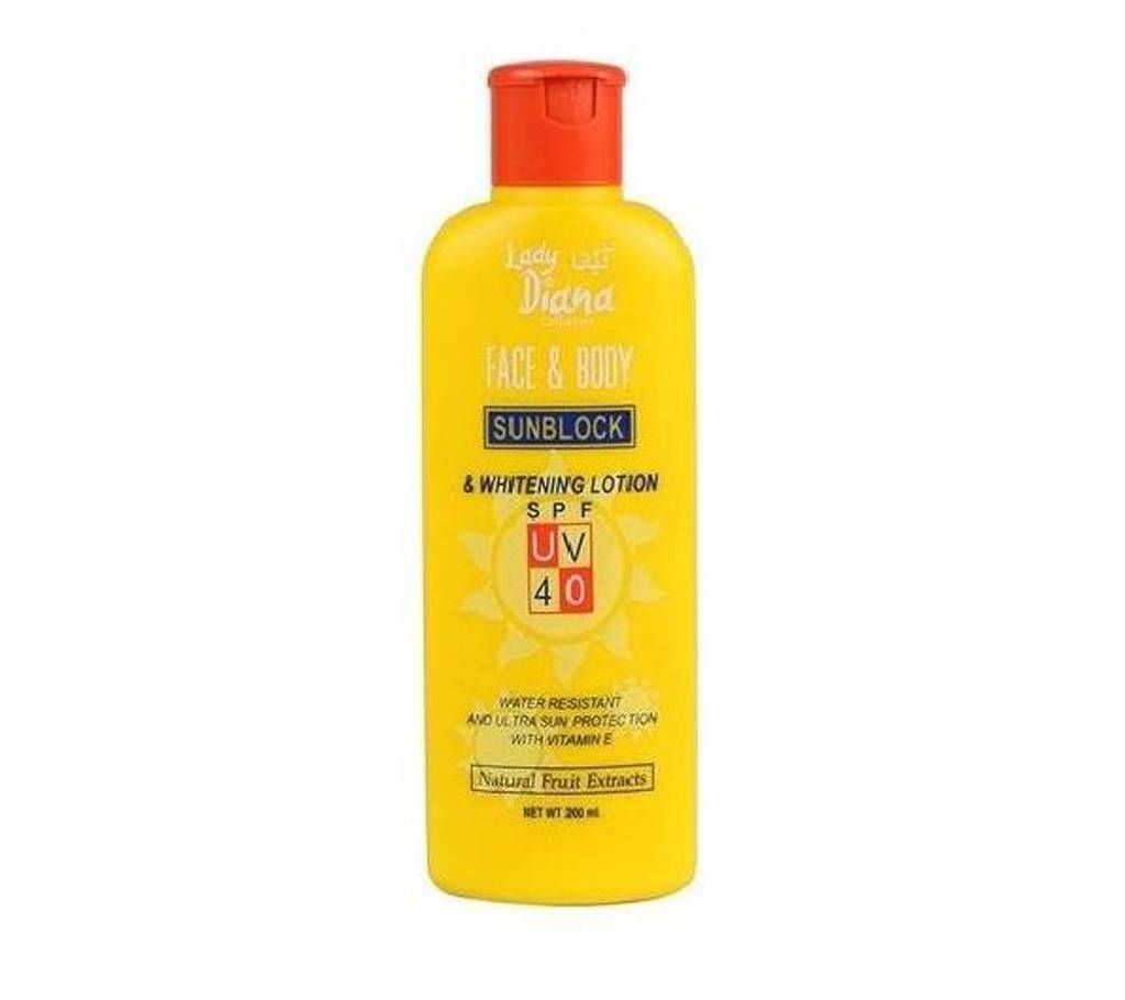 Lady Diana SPF UV 40 Sunblock & Whitening Lotion  SPF UV 40 - UK