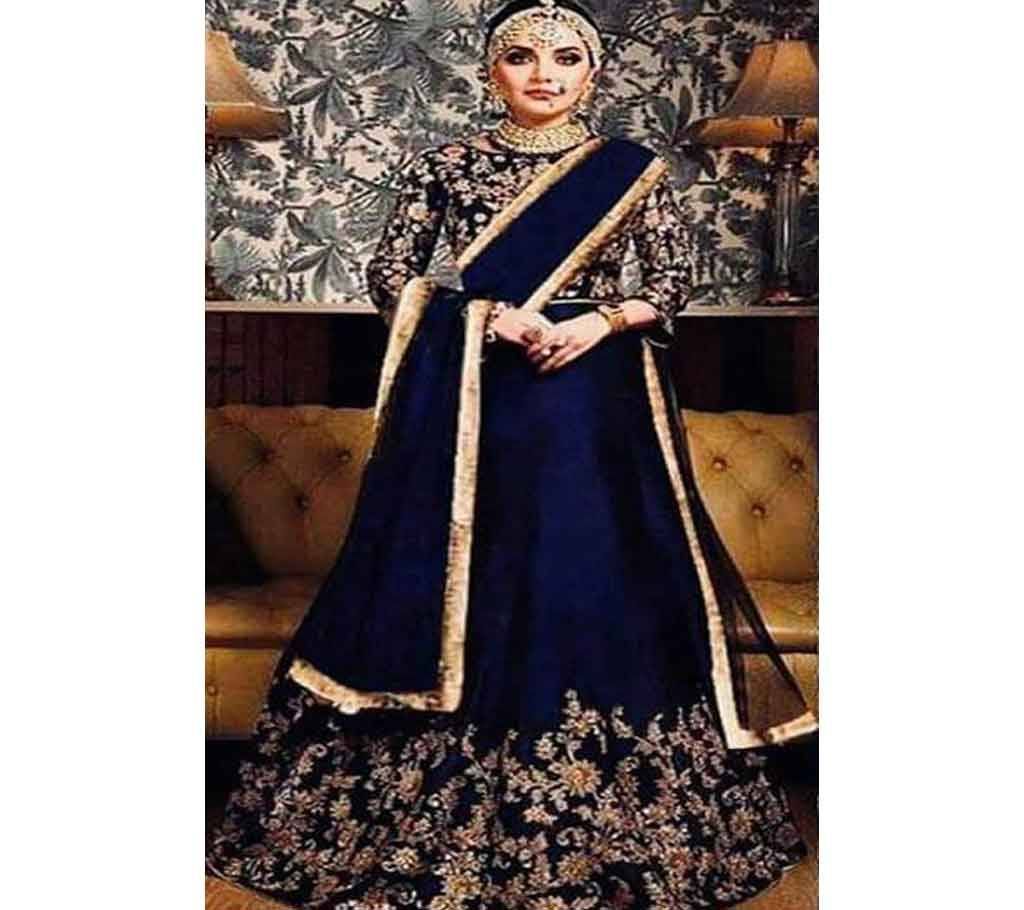 Womens Semi stitched Soft Georgette Gown - Copy