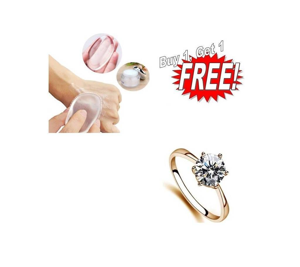 Buy One Finger Ring & Get One Silicone Makeup Blender Free