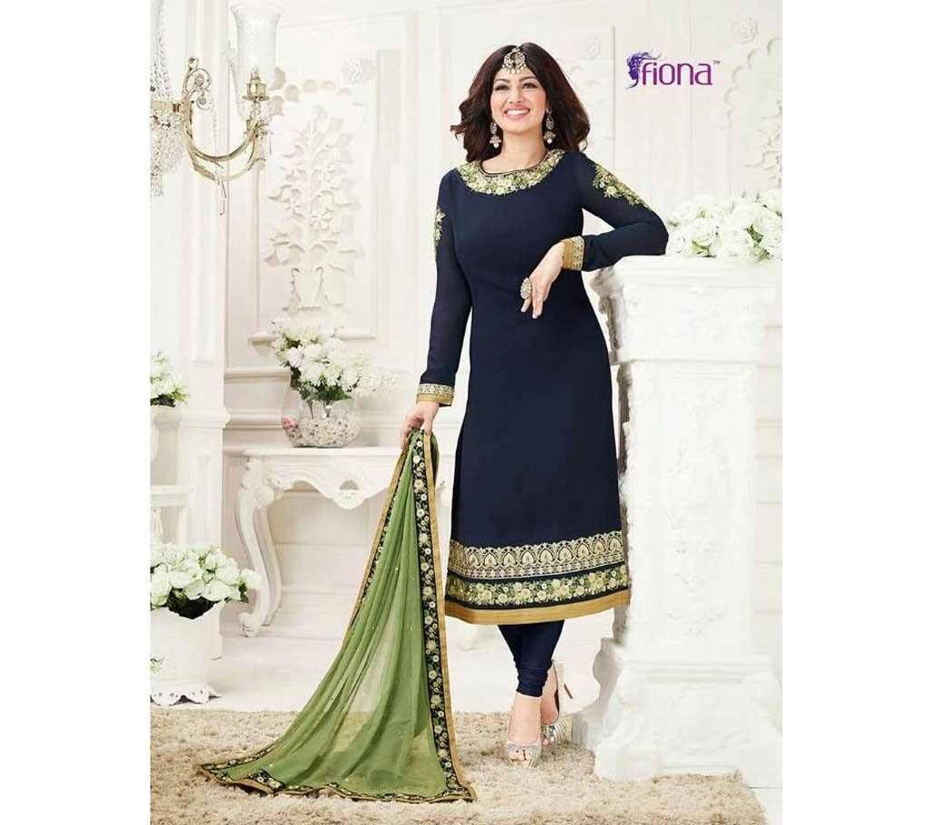 Indian Fashion Design Unstitched Embroidery Dress (Copy)