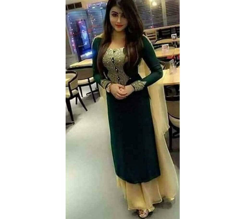 unstiched Georgette karchupi dress