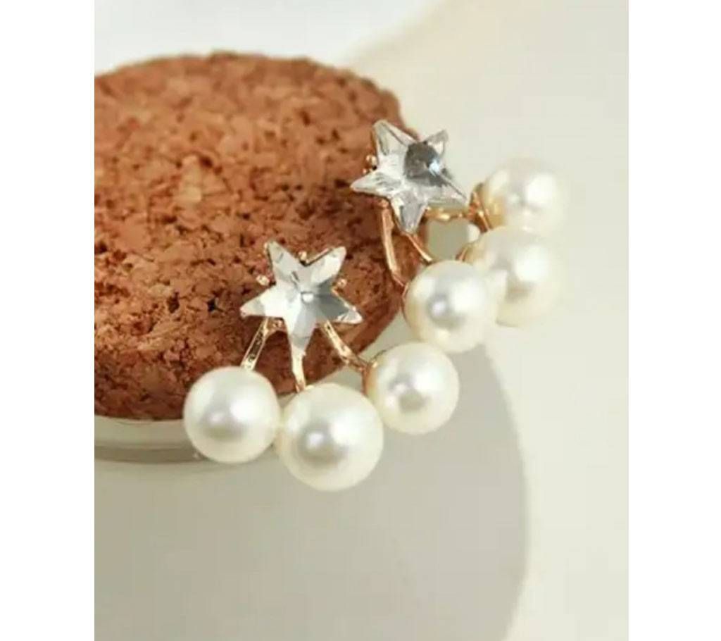 Chia Fashion Elegant Pearl Droplet Earrings (by Pink Point - CHIA102)