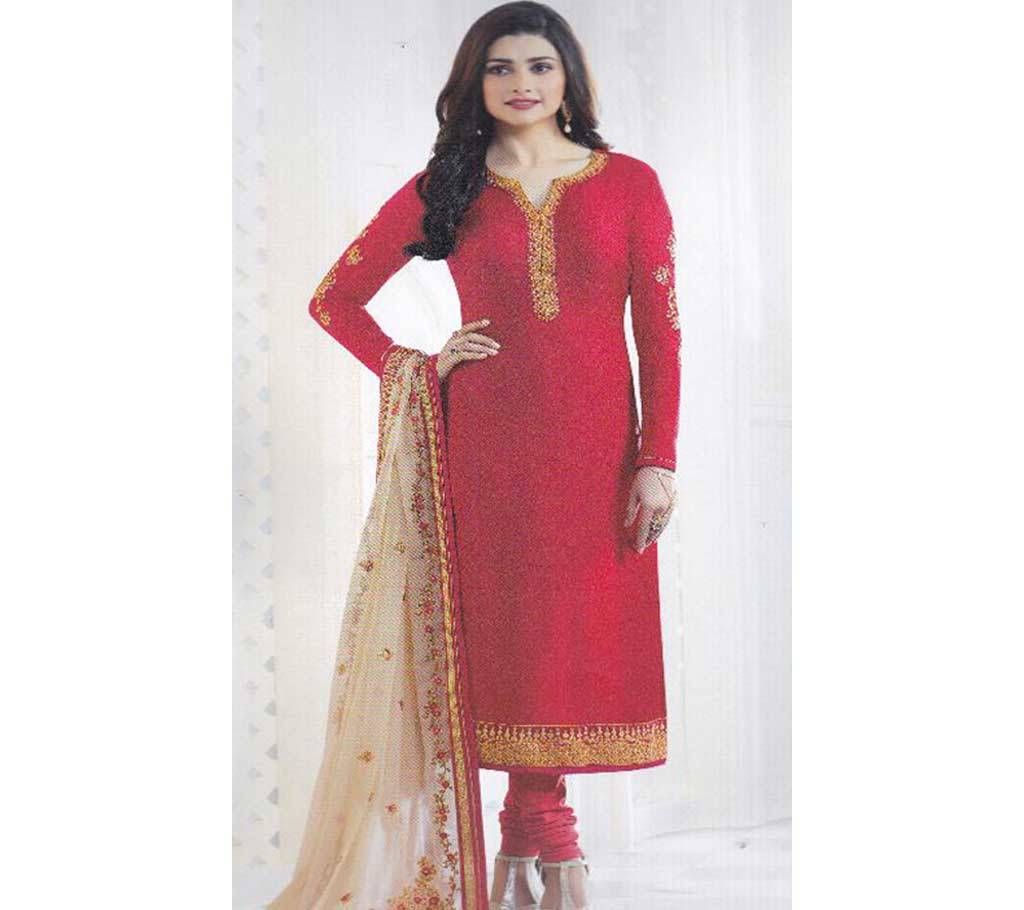 INDIAN Semi Stitched Embroidery Three Piece - Copy