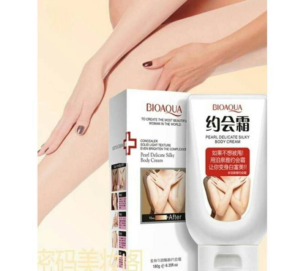 BIOAQUA pearl delicate silk body lotion - 180 ml (Korea)