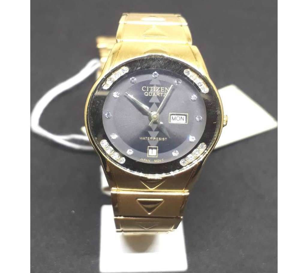 CITIZEN ladies golden wrist watch replica 