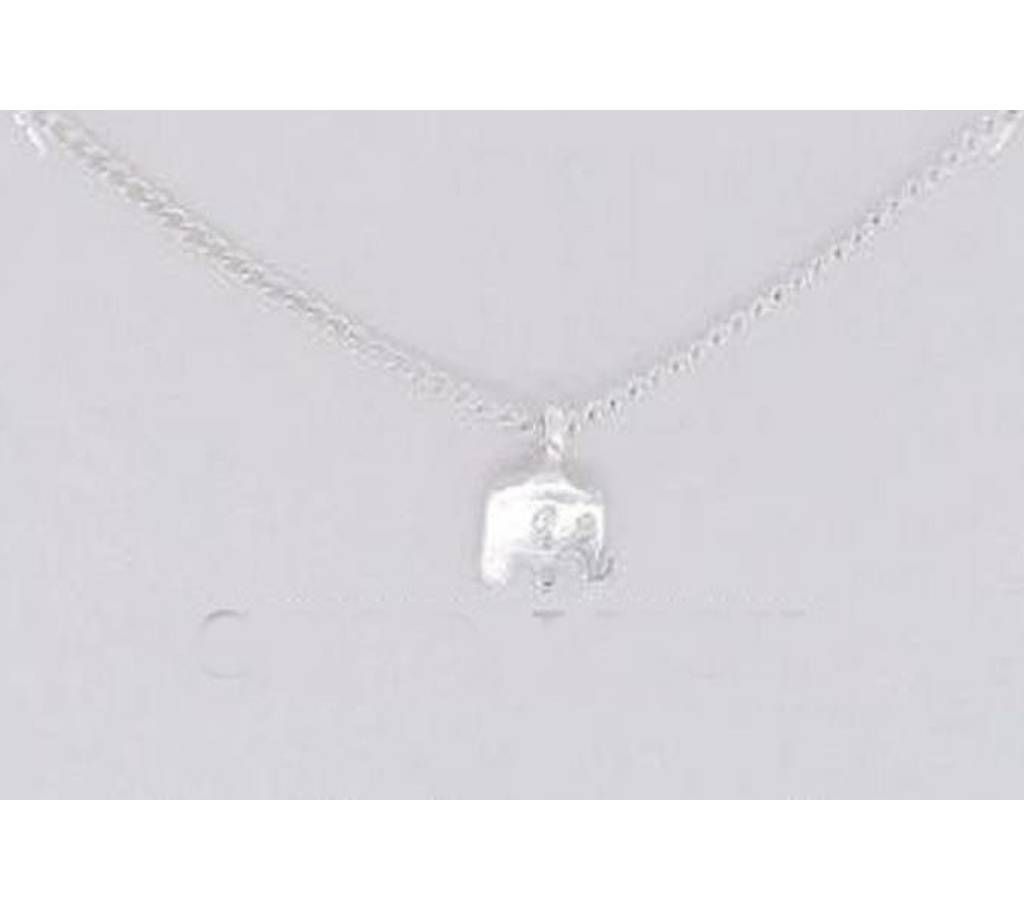 Hot Sale Sparkling good lucky elephant Pendant necklace gold-color Clavicle Chains Statement Necklace Women Jewelry