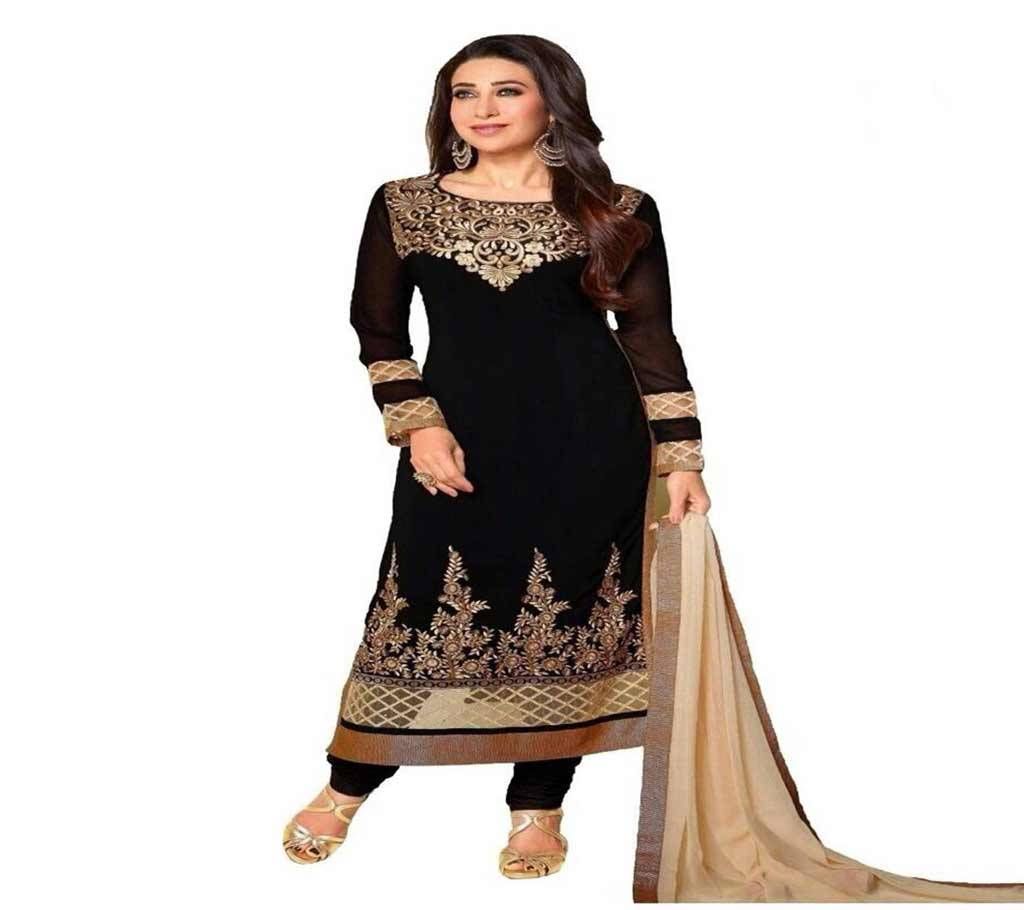 Unstitched block printed Rajdhani voyel cotton Salwar Kameez St block-418
