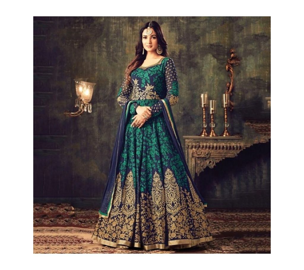 Unstitched Jorjet Embroidery Gown