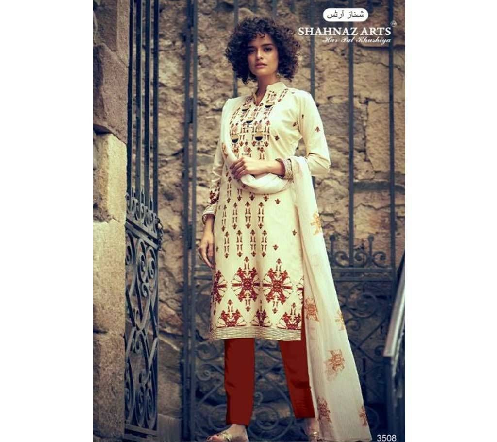 Shahnaz Arts Gulbagh- 3508 Unstitched Salwar Kameez - Copy