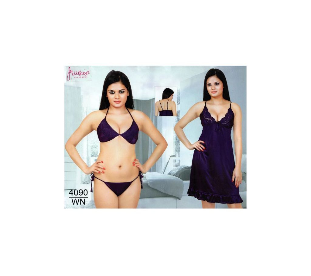 Fashionable Three Part Nighty-4090 WN