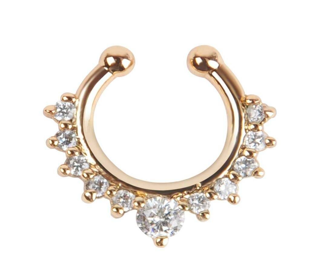 Crystal Fashion Fake Nose Ring for women 1 pcs