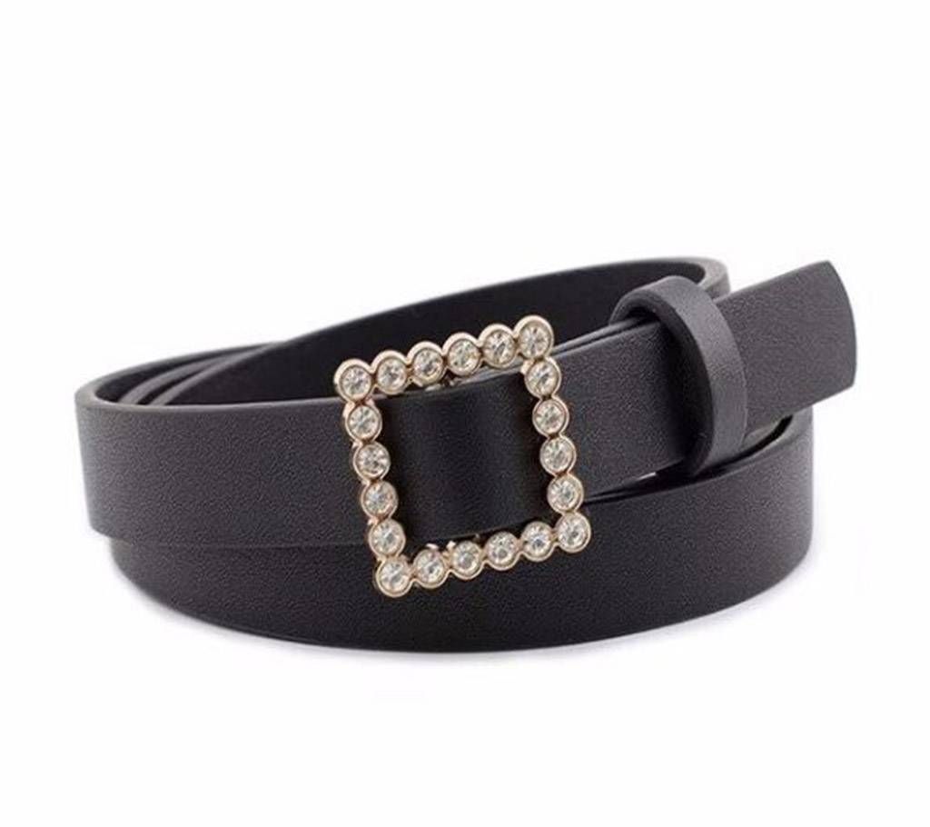 Rhinestone Decoration Leather Belt For Women
