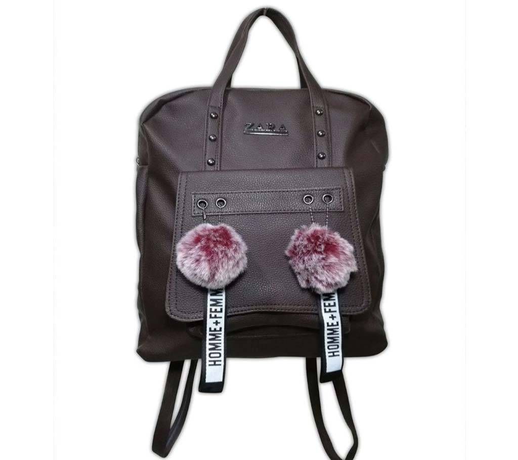 Ladies hand and Backpack 