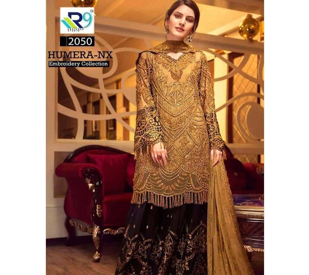 Unstiched Salowar Kamij 3 piece - D.No 2050 -GBS