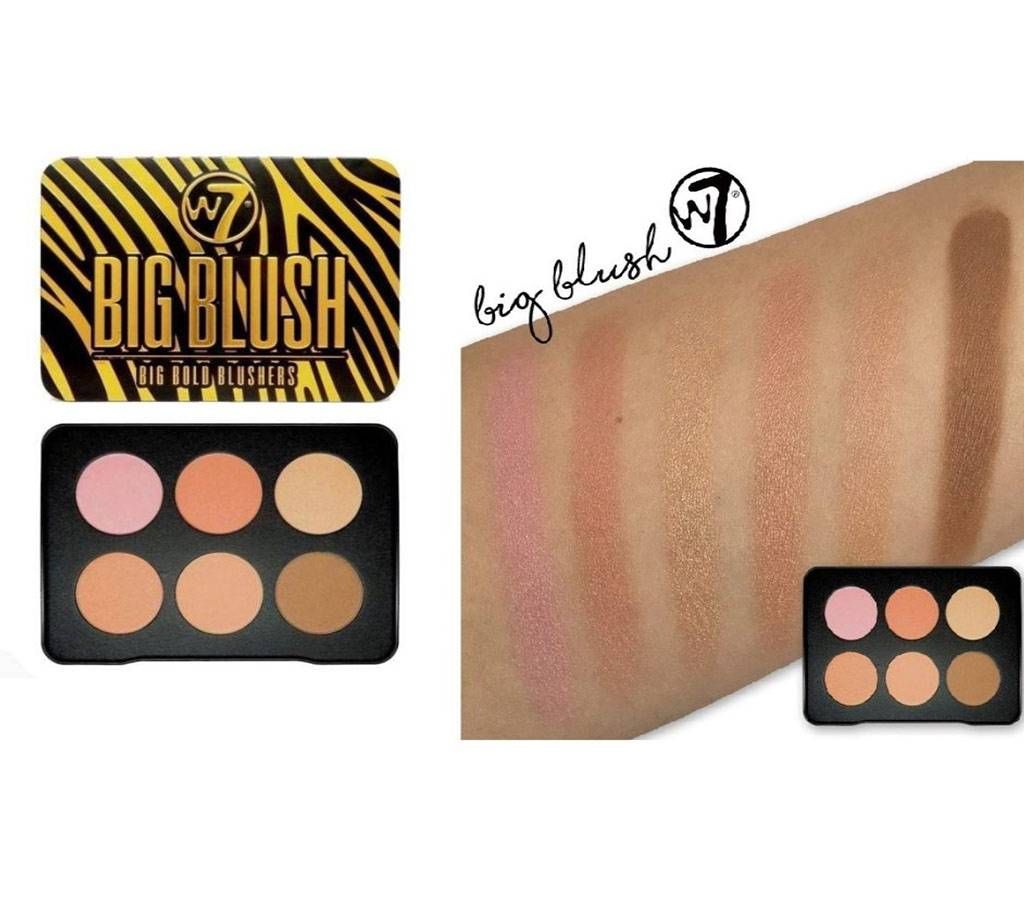W7 Big Blush Beauty Pouch 12g (UK)-1Pcs