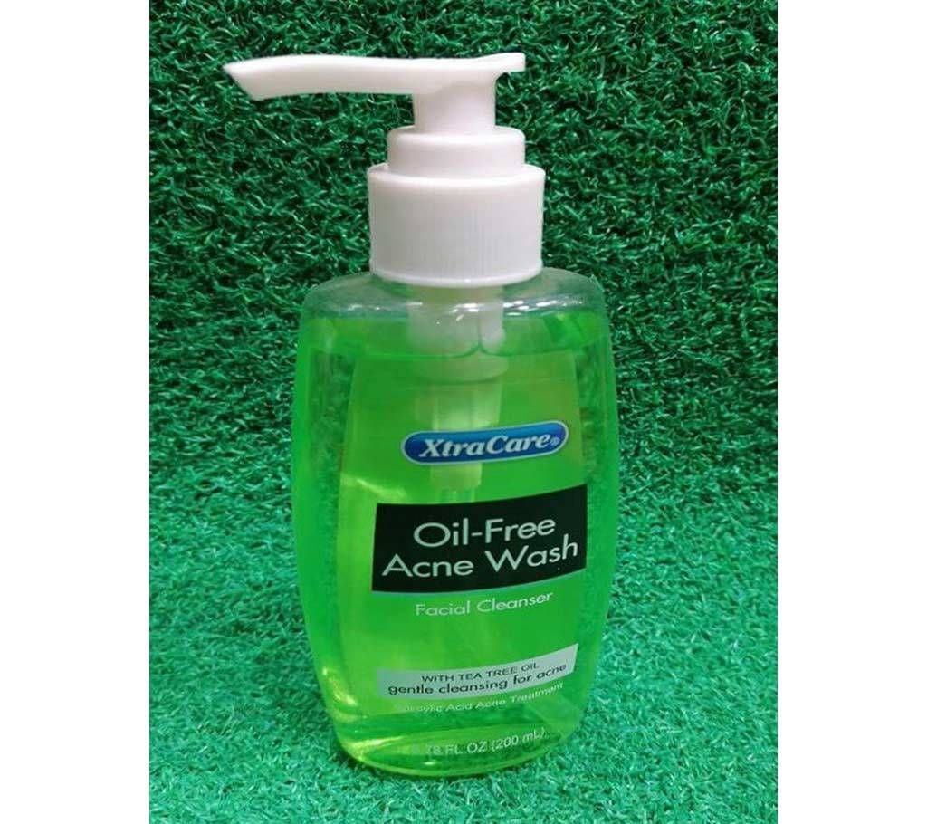 xtracare oil free acne wash facial cleanser 200ml-USA