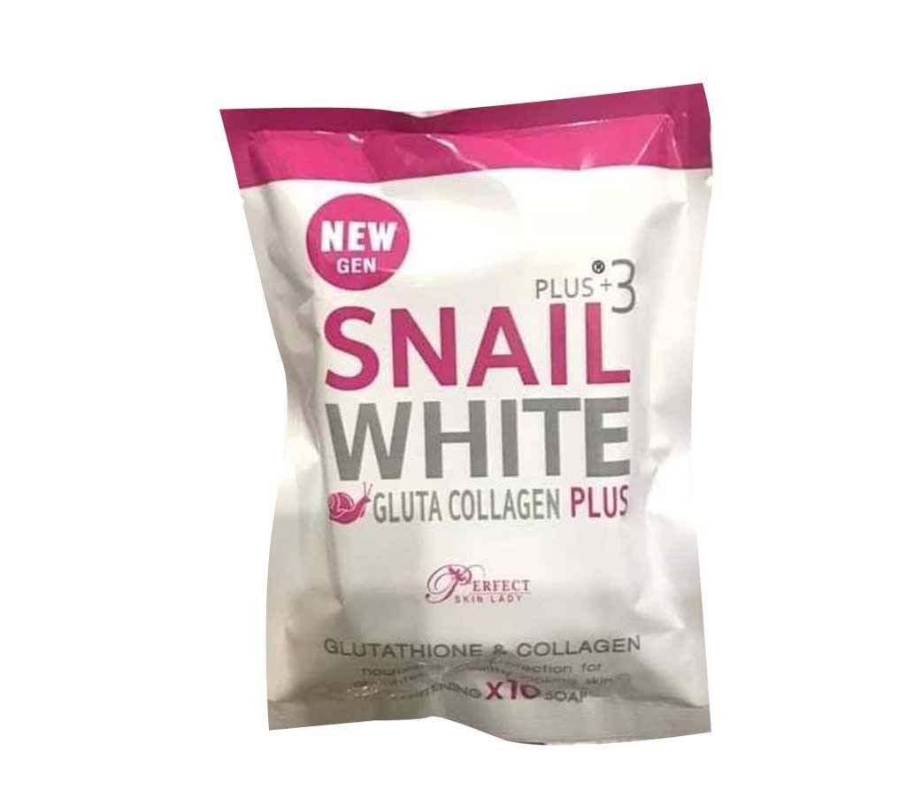 Snail White Gluta Collagen Plus  Soap 80g Thailand