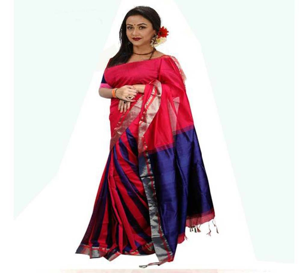 Multi color khadi silk sharee