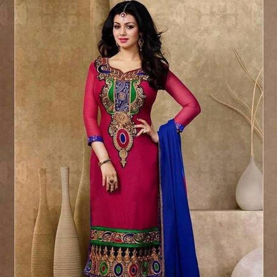 Indian Semi-Stitched Cotton Long Dress (Copy)