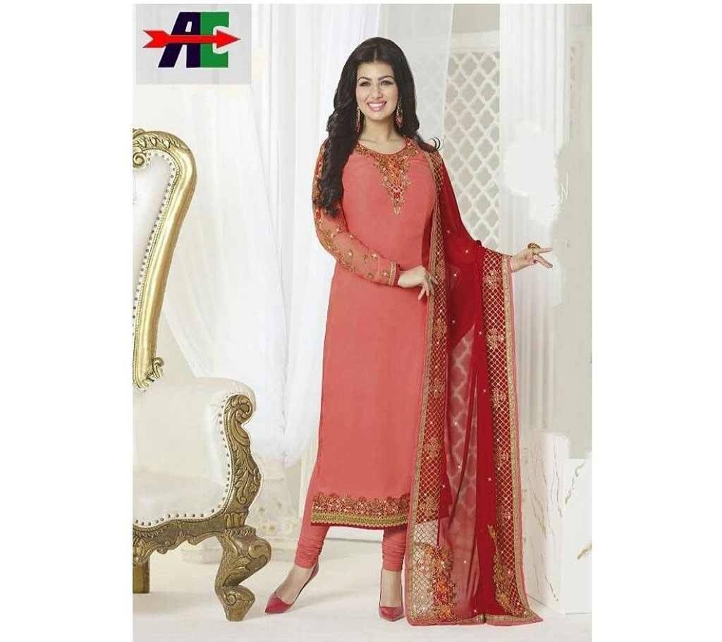 FIONA Unstitched Georgette Designer Wear with Heavy Dupatta (Copy)