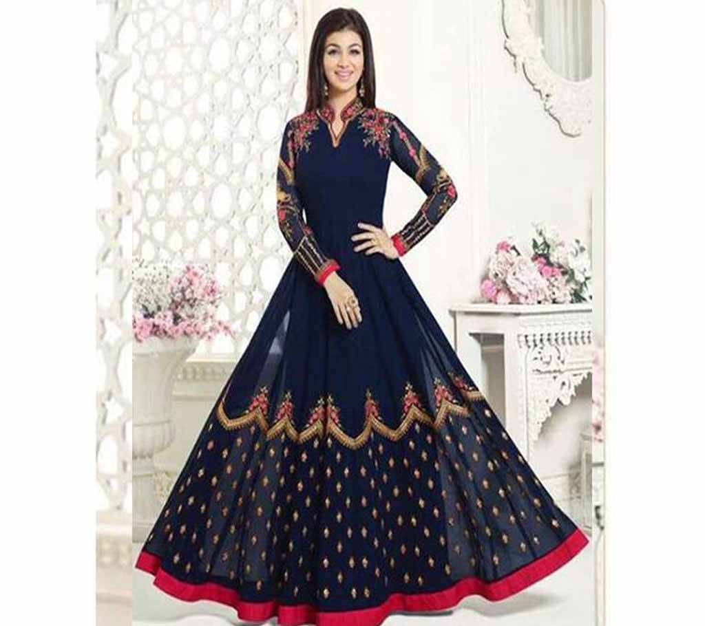 Semi-Stitched Georgette Gown For Women