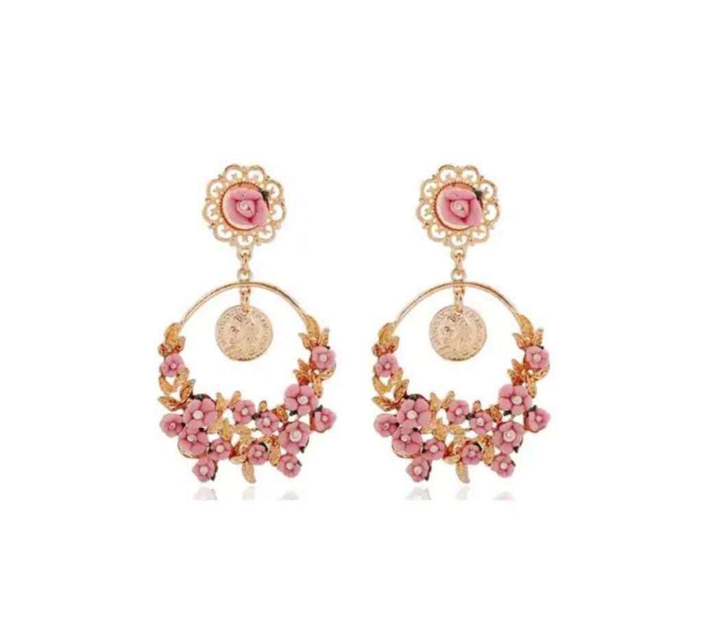 Chia Fashion Pink Unique Style Trendy Earrings (by Pink Point - CHIA103)