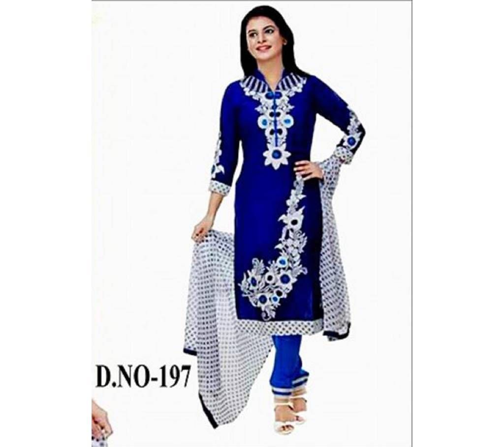 Unstitched Regular Block Design Cotton Three Piece (Copy)