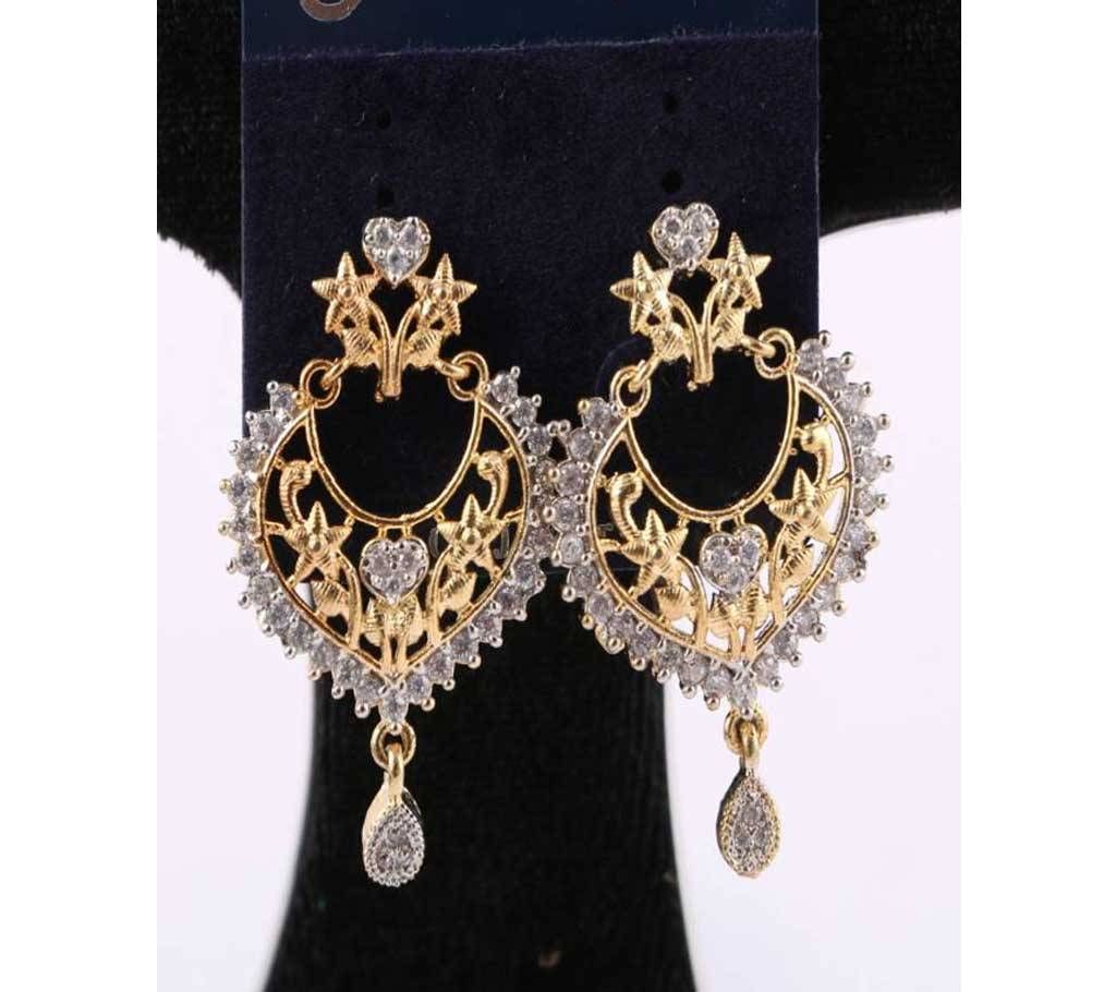 american diamond cut jhumka-674